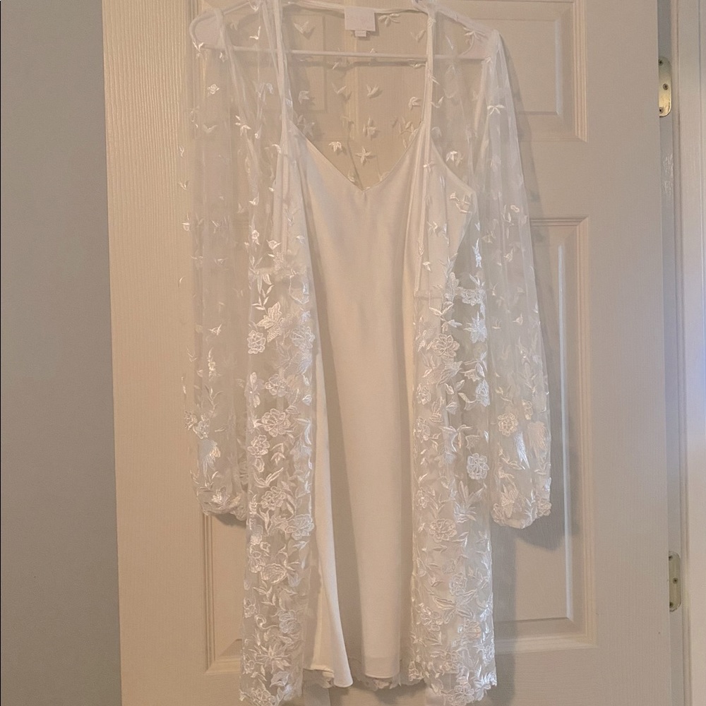 Bridal robe only, no slip